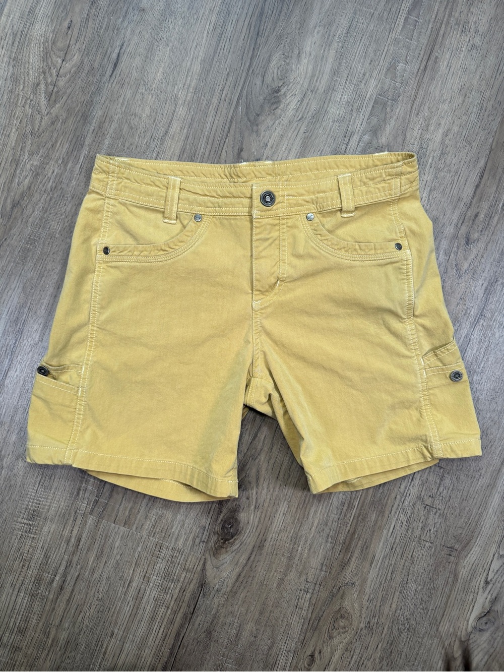 KUHL Lightweight Hiking Shorts Women's Yellow/Gold - Size 6